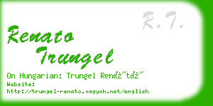 renato trungel business card